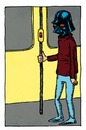 Cartoon: Vader on the bus (small) by Breidholt tagged star wars darth vader