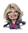 Cartoon: Bonnie Tyler (small) by Ian Baker tagged bonnie,tyler,caricature,cartoon,ian,baker,singer,80s,hero,bright,eyes
