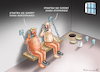 Cartoon: BRÜDER DES WAHNSINNS (small) by marian kamensky tagged kriegsverbrecher,putin,den,haag,trump,stormy,daniels