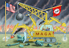 Cartoon: MONSTER BULLDOZER TRUCK (small) by marian kamensky tagged musk,trump,zuckerberg,bezos,felon,and,elon,in,panama