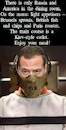Cartoon: Dmitry Medvedev Lecter (small) by Schimmelpelz-pilz tagged meme,dmitry,medwedew,medvedev,hannibal,lecter,cannibal,food,meal,dinner,meat,crime,criminal,evil,böse,russia,russland,ukraine,war,krieg,kriegsverbrechen,kriegsverbrecher,genocide,genozid,russian,russe,crazy,insane,mad,idiot,jerk,bekloppt