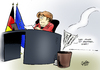 Cartoon: Wurfsendung (small) by Paolo Calleri tagged usa,deutschland,nsa,bnd,geheimdienste,spähaffäre,bundeskanzlerin,angela,merkel,handy,no,spy,abkommen,gespräche,telekommunikation,internet,spionageverzicht,karikatur,cartoon,paolo,calleri