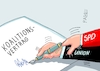 Cartoon: Hilfestellung (small) by RABE tagged merz,groko,spd,union,posten,postenvergabe,rabe,ralf,böhme,cartoon,karikatur,pressezeichnung,farbcartoon,tagescartoon,schaufenster,deko,umbau,laden,ladenhüter,regierungsbildung,koalitionsvertrag,hand,füllhalter,signatur,unterschrift,hilfestellung,handhaltung,handgelenk