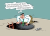 Cartoon: Klingbeil ganz unten (small) by RABE tagged merz,groko,spd,union,posten,postenvergabe,rabe,ralf,böhme,cartoon,karikatur,pressezeichnung,farbcartoon,tagescartoon,schaufenster,deko,umbau,laden,ladenhüter,regierungsbildung,lars,klingbeil,finanzminister,steuern,steuerschätzung,interview,loch,tiefe