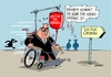 Cartoon: Kohl Orban (small) by RABE tagged ungarn,victor,orban,helmut,kohl,besuch,kritik,merkel,flüchtlingskurs,flüchtlingskrise,rabe,ralf,böhme,cartoon,karikatur,pressezeichnung,farbcartoon,tagescartoon,rollstuhl,blutkonserve,transfusion,balkanroute,grenzschließung