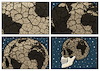 Cartoon: Extreme drought (small) by Enrico Bertuccioli tagged climatechange,globalwarming,drought,scarcity,shortage,environment,humanbeings,animals,endangeredspecies,ecosystem,weather,extremeweather,earth,planetearth,economy,finance,business,greed,environmentexploitation,politicalcartoon,editorialcartoon,political,nature,wildlife,health,heatwave
