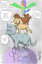 Cartoon: Berliner Stadtmusikanten (small) by Arni tagged stadtmusikanten,berlin,politik,politiker,berliner,globus,regierung,tiere,bremer,ziele,richtung,absprachen,koalition,märchen,geschichte,fiktion