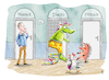 Cartoon: Diversity (small) by Rebecca-Meyer tagged more,diversity,toilette,klo,männer,divers,vielfalt,statt,einfalt,frauen,huhn,schwein,schlange,krokodile