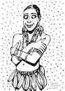 Cartoon: Josephine Baker (small) by Pascal Kirchmair tagged josephine,baker,black,ebony,banana,skirt,costume,federn,kostüm,carnival,karneval,carnaval,mardi,gras,carnevale,strip,striptease,ink,drawing,tusche,zeichnung,lingerie,mature,caricatura,cartoon,caricature,karikatur,illustration,dessin,pascal,kirchmair,portrait,retrato,ritratto,dibujo,desenho,art,powerfrau,sexy,girl,sensual,sabrosa,ilustracion,ilustracao,dangerous,porträt,kunst,arte,sensuelle,burlesque,show,sex,sexo,erotik,erotic,erotismo,eroticism,erotisme,erotica,woman,femme,frau