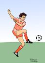 Cartoon: Marco van Basten (small) by Pascal Kirchmair tagged marco van basten cartoon caricature karikatur dibujo pascal kirchmair drawing dessin vignetta dutch holland 88 1988 uefa euro star football fußball foot futebol futbol soccer netherlands niederlande