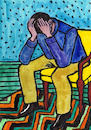 Cartoon: Sorrow (small) by Pascal Kirchmair tagged sorrowing,jean,pierre,goncalves,de,lima,david,hockney,illustration,watercolour,watercolor,aquarell,aquarelle,figure,drawing,marker,ink,art,arte,kunst,dibujo,artwork,tusche,encre,chine,inchiostro,tinta,china,ilustracao,ilustracion,zeichnung,liebeskummer,trennung,schmerz,love,liebe,amor,amore,chagrin,amour,fear,angst,angoisse,miedo,angoscia,depression,abend,bild,picture,artist,artiste,artista,künstler,colour,color,colors,pascal,kirchmair,cartoon,caricature,karikatur,desenho,disegno,illustrazione,illustratie,dessin,presse,tekening,teckning,cartum,vineta,comica,vignetta,caricatura,portrait,porträt,portret,retrato,ritratto,painting,dipinto,pintura,pittura,peinture,cuadro,quadro,image,imagen,pic,copic,markers