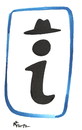 Cartoon: information age (small) by Kestutis tagged information,calligraphy,kestutis,siaulytis,verkehrszeichen,signs,sign,xxi,lithuania,hat,hut