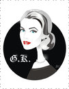Cartoon: Grace Kelly Princess of Monaco (small) by Nicoleta Ionescu tagged grace,kelly,princess,academy,movie,award,hitchcock,film,glamour,beauty,fashion,icon