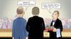 Cartoon: Habemus Koalitionsvertrag (small) by Harm Bengen tagged habemus,koalitionsvertrag,kröten,kellner,ober,servieren,merz,klingbeil,cdu,csu,spd,pressekonferenz,einigung,harm,bengen,cartoon,karikatur