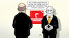 Cartoon: Kanzlerrundgang (small) by Harm Bengen tagged kanzlerrundgang,scholz,verschrottung,hannover,messe,roboter,harm,bengen,cartoon,karikatur