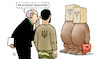 Cartoon: Russische Delegation (small) by Harm Bengen tagged russische,delegation,istanbul,türkei,friedensgespräche,selenskyj,putin,ukraine,russland,bären,papiertüten,krieg,frieden,flüstern,harm,bengen,cartoon,karikatur