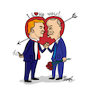Cartoon: I LOVE YOU (small) by ismail dogan tagged trump