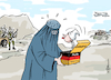 Cartoon: Ortskräfte Danke (small) by Pfohlmann tagged afghanistan,ortskräfte,deutschland,versprechen,madeingermany,asyl,menschenrechte,frauenrechte,taliban,bundeswehr,krieg,übersetzer,scherzartikel,bundesregierung,groko,merz