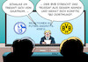Cartoon: Der Fußball reagiert (small) by Erl tagged politik,krieg,angriff,angriffskrieg,präsident,wladimir,putin,russland,ukraine,westen,eu,nato,usa,reaktion,sport,fußball,schalke,04,trennung,sponsor,gazprom,gas,konzern,russisch,karikatur,erl