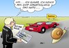Cartoon: Fluthilfe (small) by Erl tagged flut,hochwasser,hilfe,geld,fluthilfe,bürger,politik,beschluss,schnell,wahlen,bundestagswahl,2013,auto,sportwagen,ferrari,schnecke