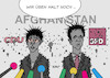 Cartoon: Jugend forscht (small) by Erl tagged politik,afghanistan,nato,einsatz,militär,usa,deutschland,westen,truppen,rückzug,vormarsch,taliban,radikalislamisch,islamismus,terrorismus,evakuierung,schleppend,langsam,verteidigungsministerin,annegret,kramp,karrenbauer,außenminister,heiko,maas,einschätzung,falsch,dilettantismus,explosion,chemiebaukasten,karikatur,erl
