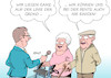 Cartoon: Rente (small) by Erl tagged politik,rente,alter,fiinanzen,geld,altersvorsorge,finanzierung,treffen,große,koalition,cdu,csu,spd,bundeskanzlerin,angela,merkel,innenminister,horst,seehofer,finanzminister,olaf,scholz,rentenniveau,sichern,uneinigkeit,streit,ehepaar,rollator,frau,mann,karikatur,erl