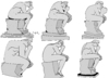 Cartoon: the sucker casting (small) by Munguia tagged thinker rodin sculpture casting munguia costa rica