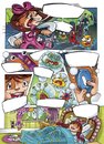 Cartoon: kids comic (small) by Amal Samir tagged magazine,kids,comic,strip,drawings,digital,old,man,home,story