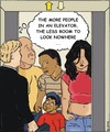 Cartoon: No Space (small) by Penguin_guy tagged elevator,aufzug,crowded,thomas,baehr